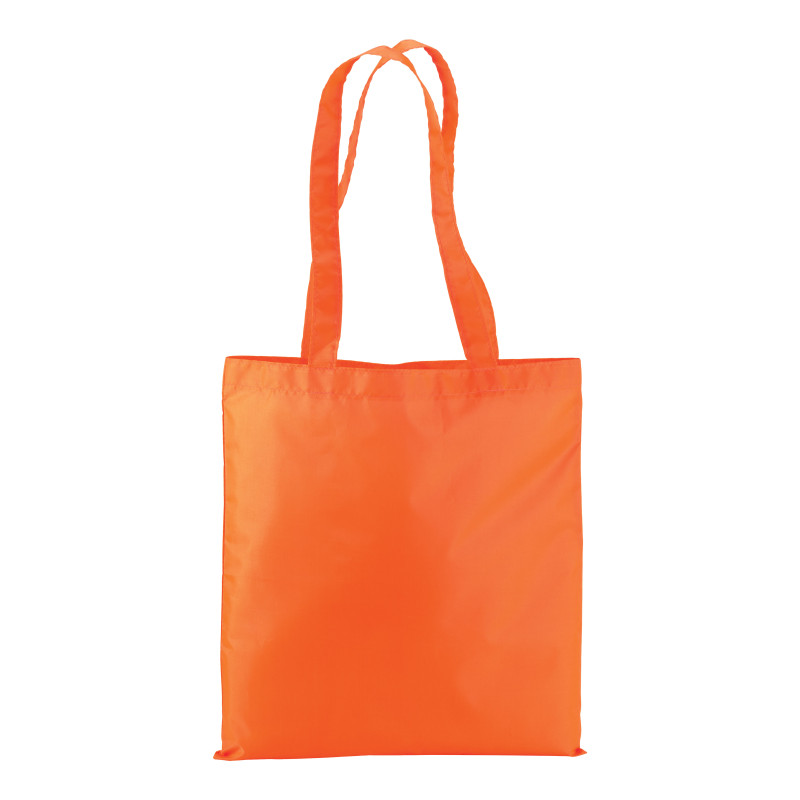 Bolsa shopper fluo de polyester con asas largas