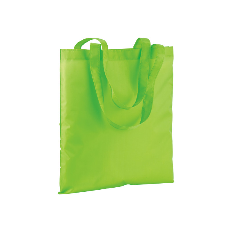 Bolsa shopper fluo de polyester con asas largas