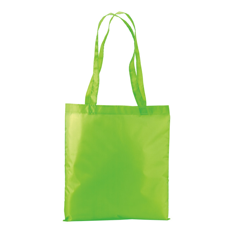 Bolsa shopper fluo de polyester con asas largas