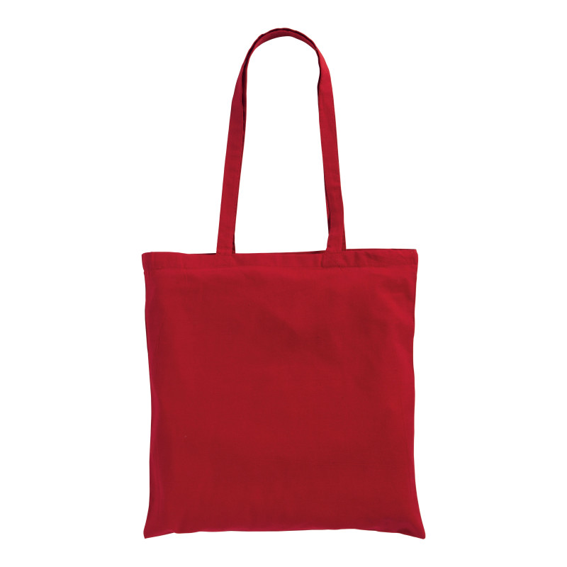 Bolsa de canvas con asas largas.