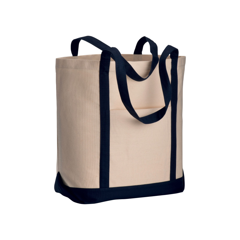 Bolsa con fuelle a la base de algodón natural