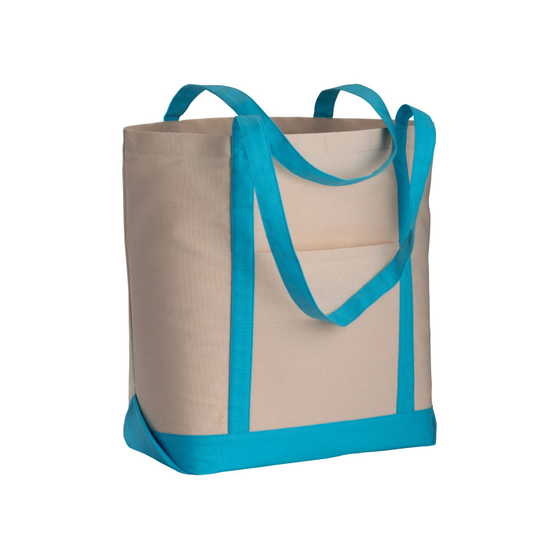 Bolsa con fuelle a la base de algodón natural