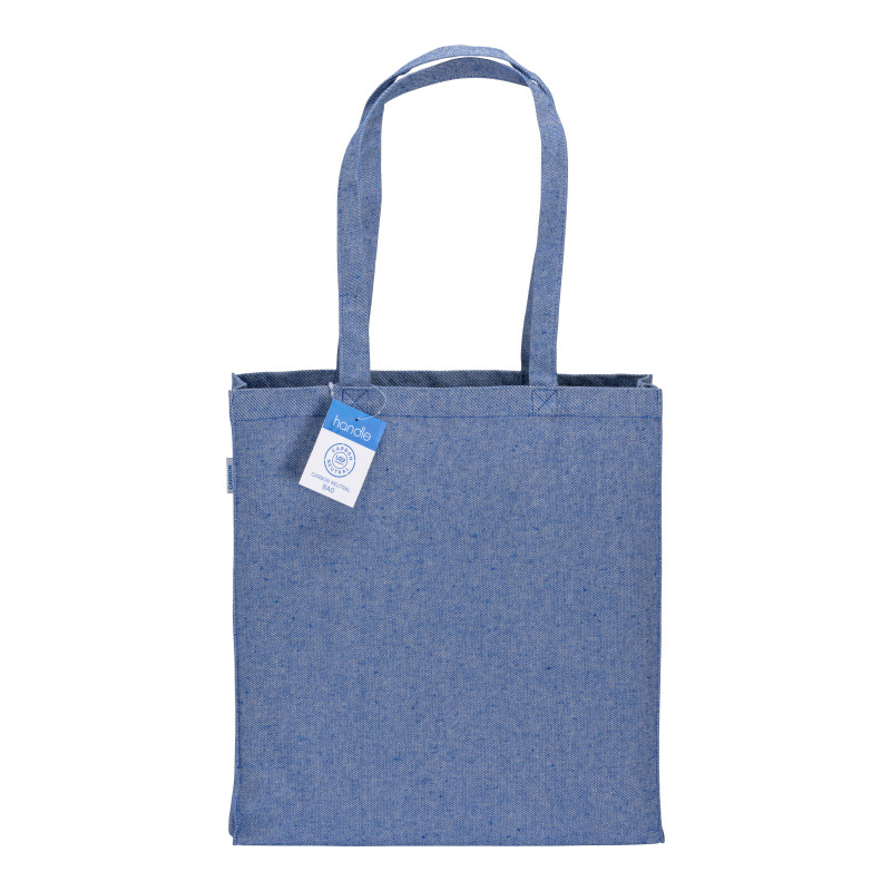 Bolsa de la compra de algodón reciclado neutro en carbono de 280 g/m2