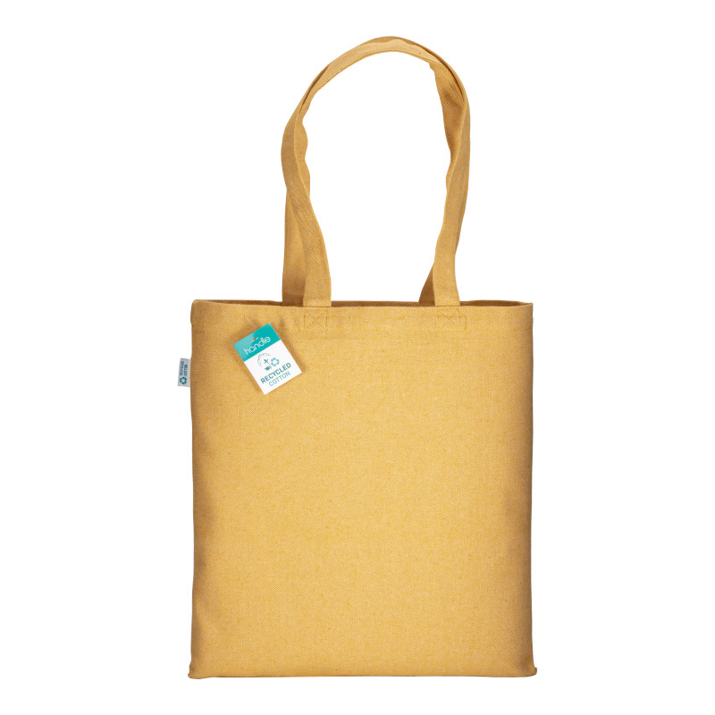 Bolsa de algodón reciclado 280 g/m2, asas largas