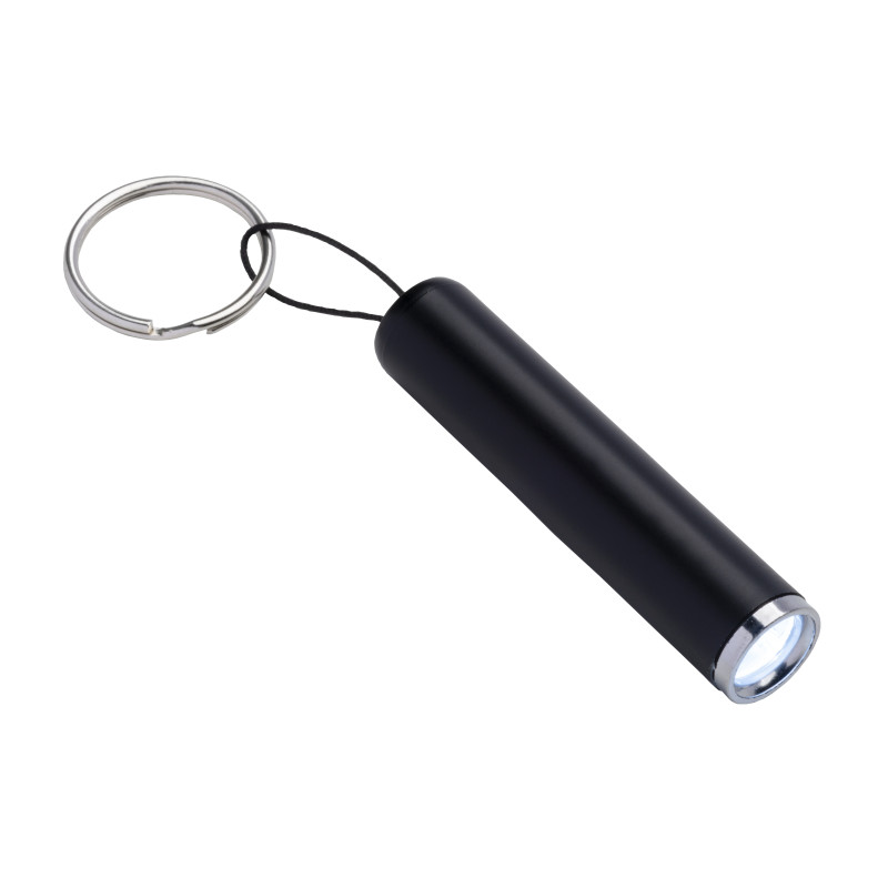 Mini linterna de plástico con luz LED para grabado láser y llavero