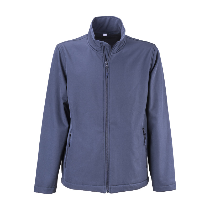 Chaqueta softshell con forro polar, dos bolsillos laterales y cremallera