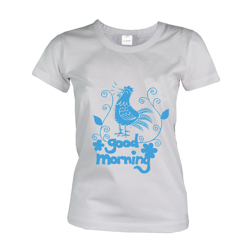 Camiseta para mujer de algodón peinado