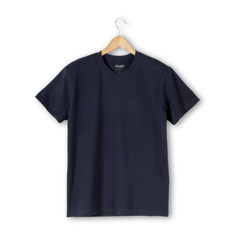 Camiseta de hombre en algodón 100% orgánico 145 gr/m2 (tallas xs a xxl)