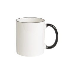 Taza blanca de cerámica con...