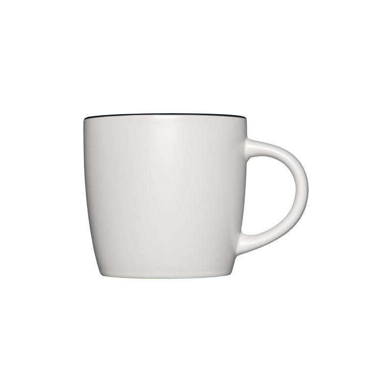 Taza de cerámica bicolor de 350 ml