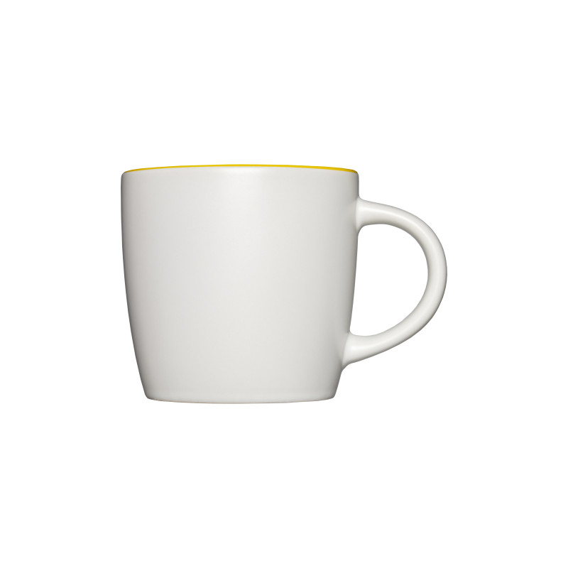 Taza de cerámica bicolor de 350 ml