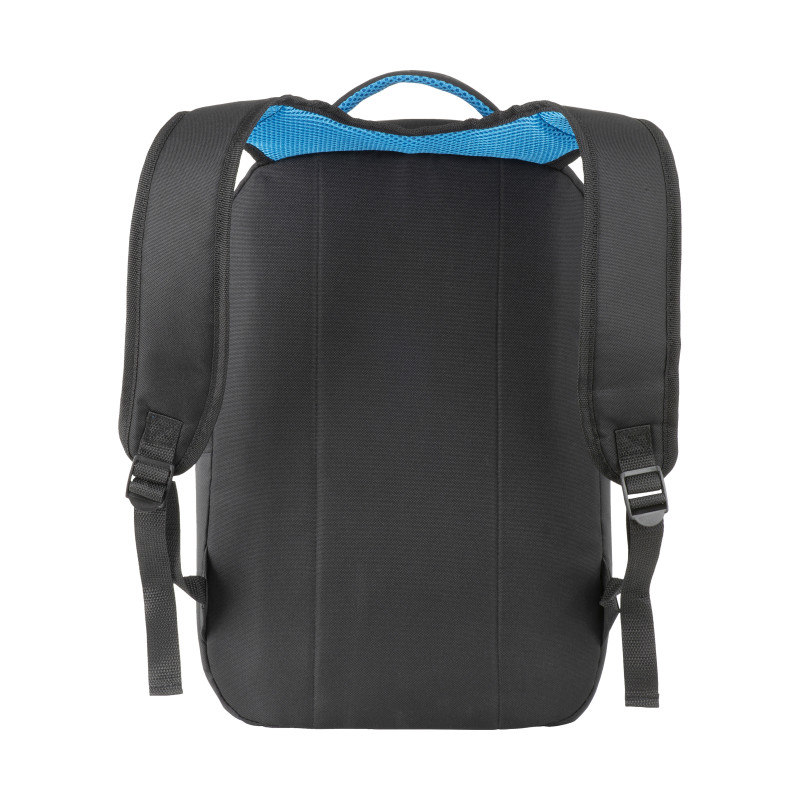 Mochila para ordenador de poliéster. Bolsillo principal para portátil y 3 bolsillos