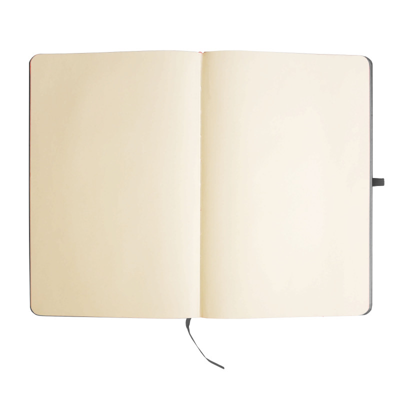 Cuaderno de papel reciclado con elástico de colores