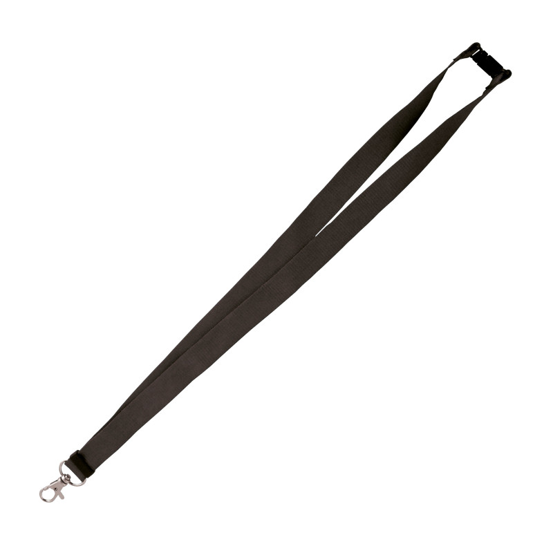 Lanyard con apertura de seguridad y mosquetón
