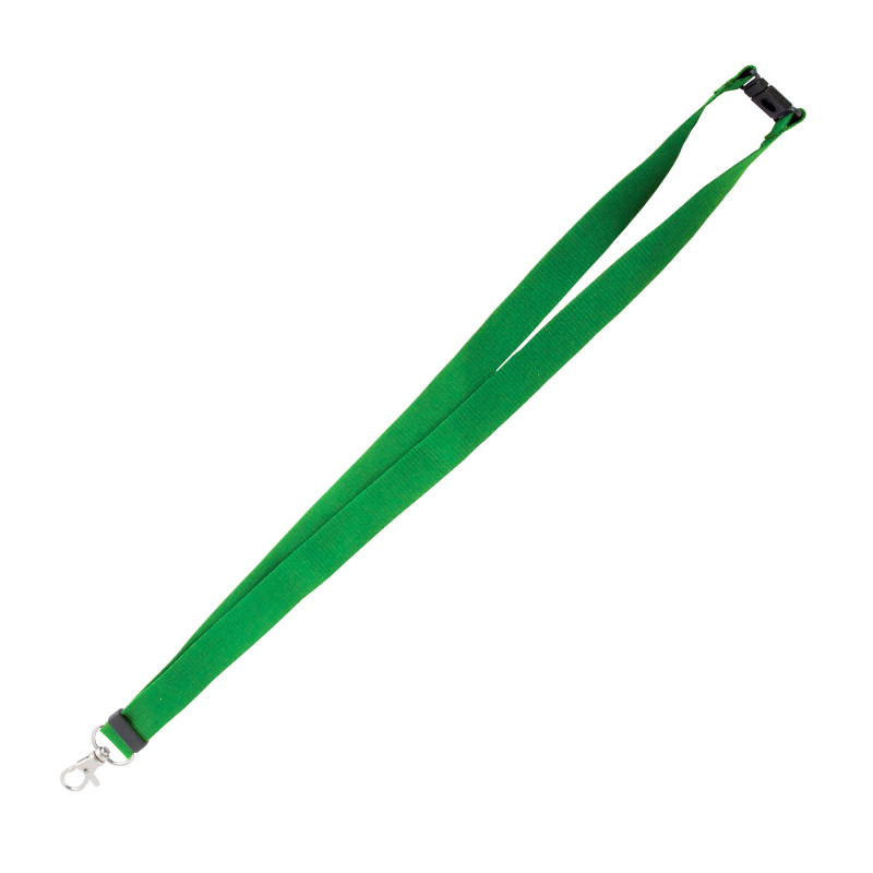 Lanyard con apertura de seguridad y mosquetón
