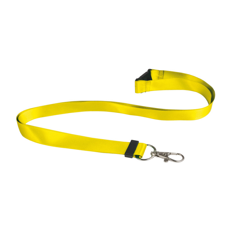 Lanyard con apertura de seguridad y mosquetón