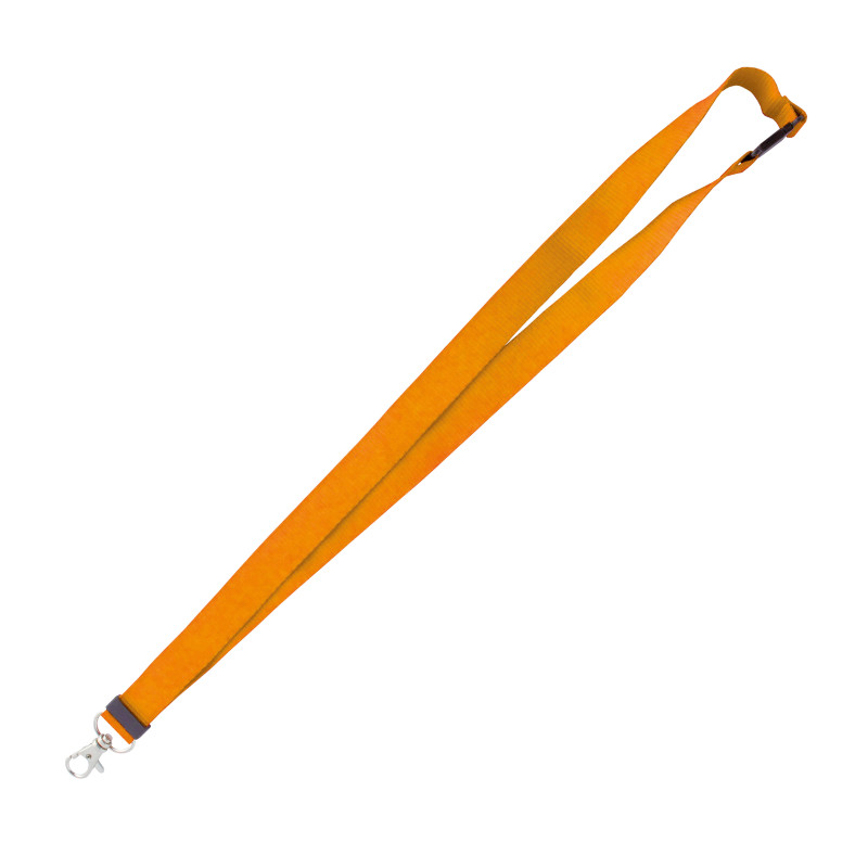 Lanyard con apertura de seguridad y mosquetón