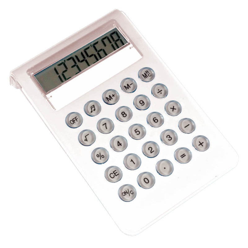 Calculadora de sobremesa con 8 dígitos.