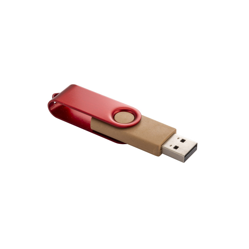 Memoria USB de paja de trigo, resina biodegradable y metal tallo 4Gb