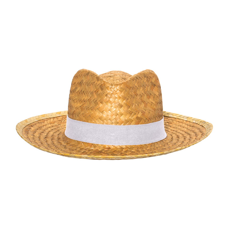 Sombrero de paja con elástico de 3 cm aplicable y personalizable