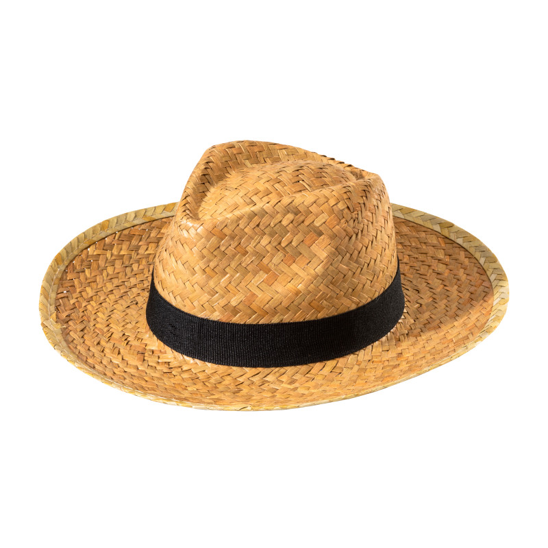 Sombrero de paja con elástico de 3 cm aplicable y personalizable