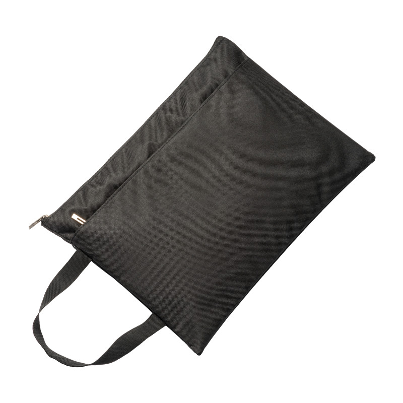 Porta documentos de poliéster con bolsillo frontal