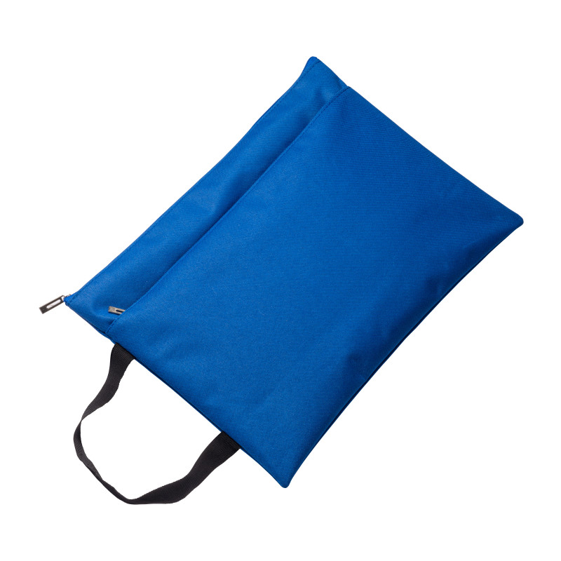 Porta documentos de poliéster con bolsillo frontal