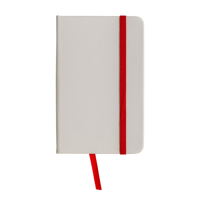 Cuaderno con elàstico y hojas de papel rayado