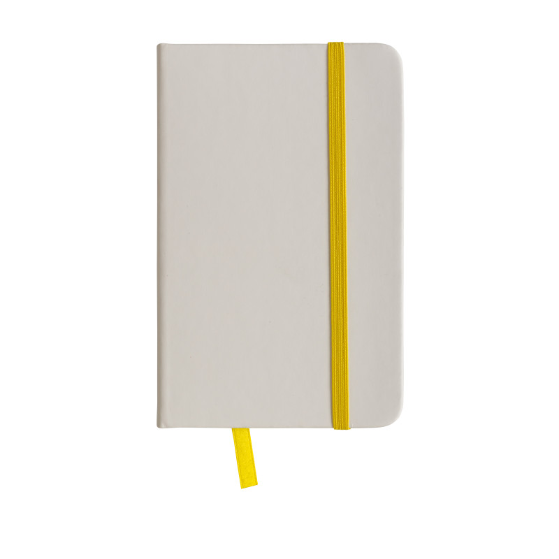 Cuaderno con elàstico y hojas de papel rayado