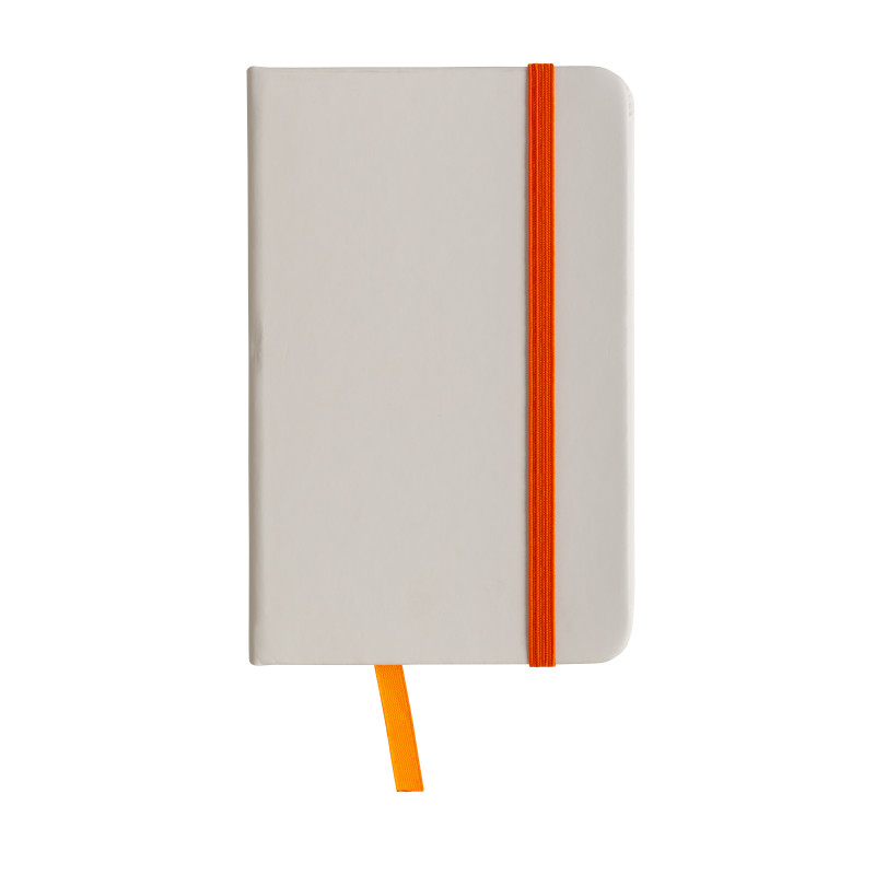 Cuaderno con elàstico y hojas de papel rayado