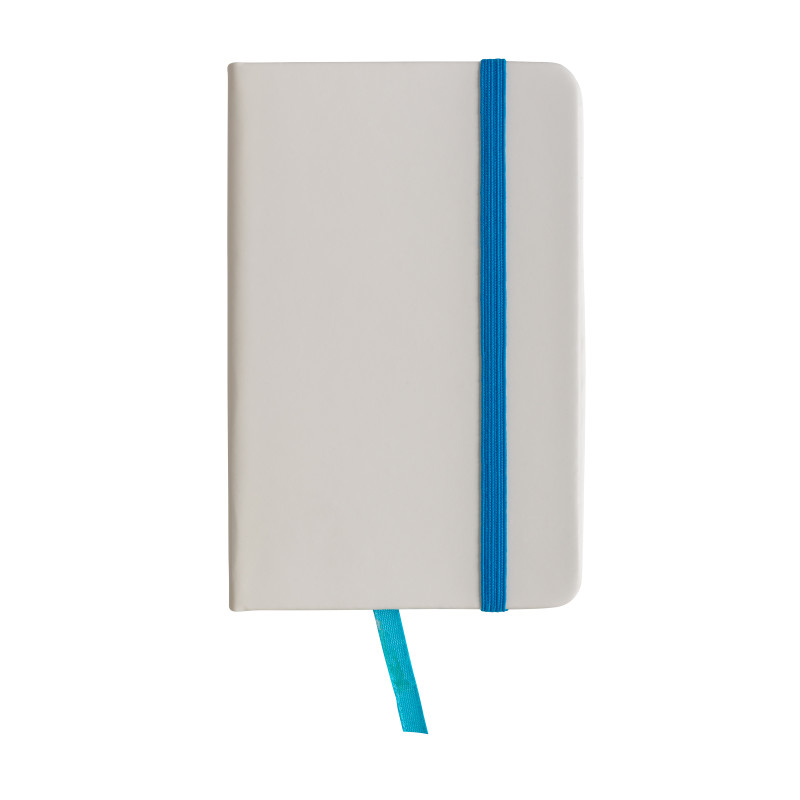 Cuaderno con elàstico y hojas de papel rayado