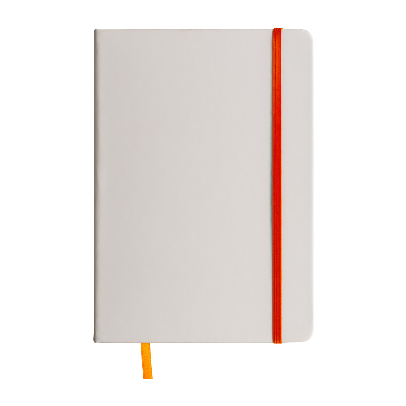 Cuaderno con elàstico y hojas de papel rayado