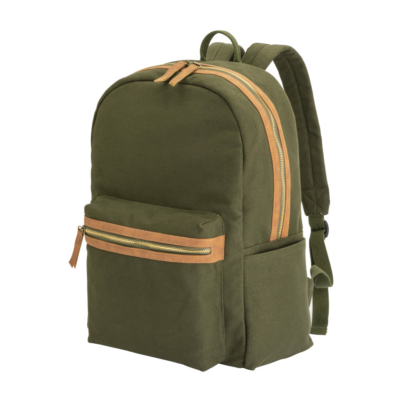 Mochila de lona reciclada con compartimento acolchado para el portátil