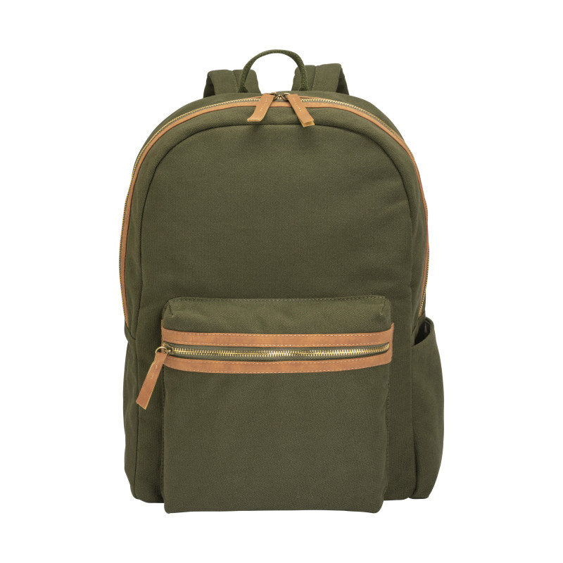 Mochila de lona reciclada con compartimento acolchado para el portátil