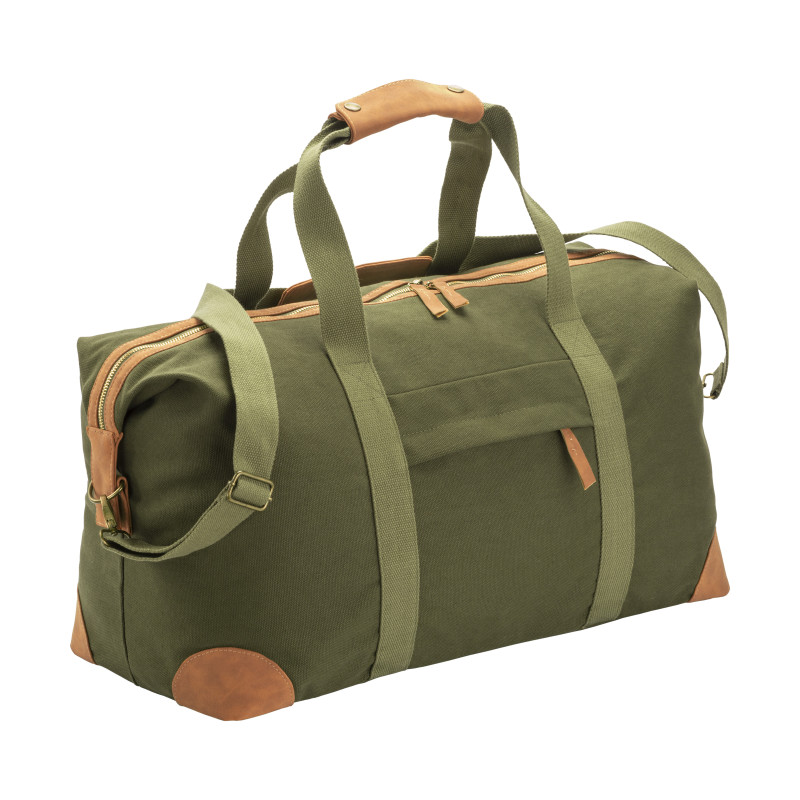 Bolsa de lona reciclada. Correa de hombro ajustable y extraíble con hebillas metálicas