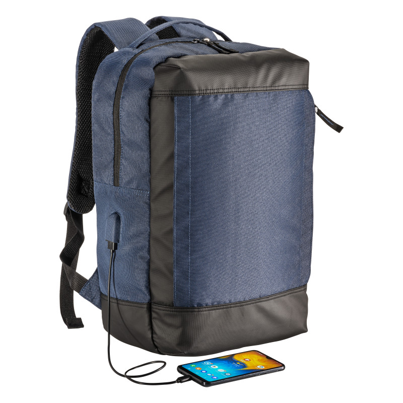 Mochila para portátil de poliéster reciclado con tinte ecológico