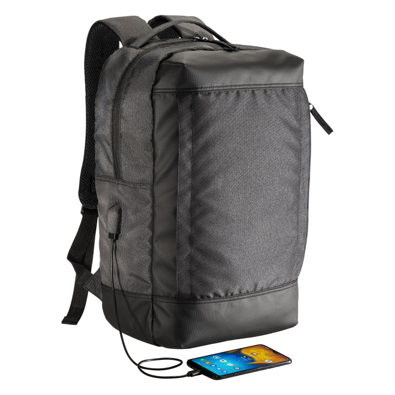Mochila para portátil de poliéster reciclado con tinte ecológico