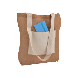 Bolsa con asas y bolsillo...
