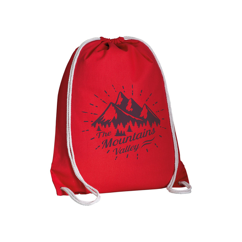 Mochila de algodón 135 g/m2 con esquinas reforzadas