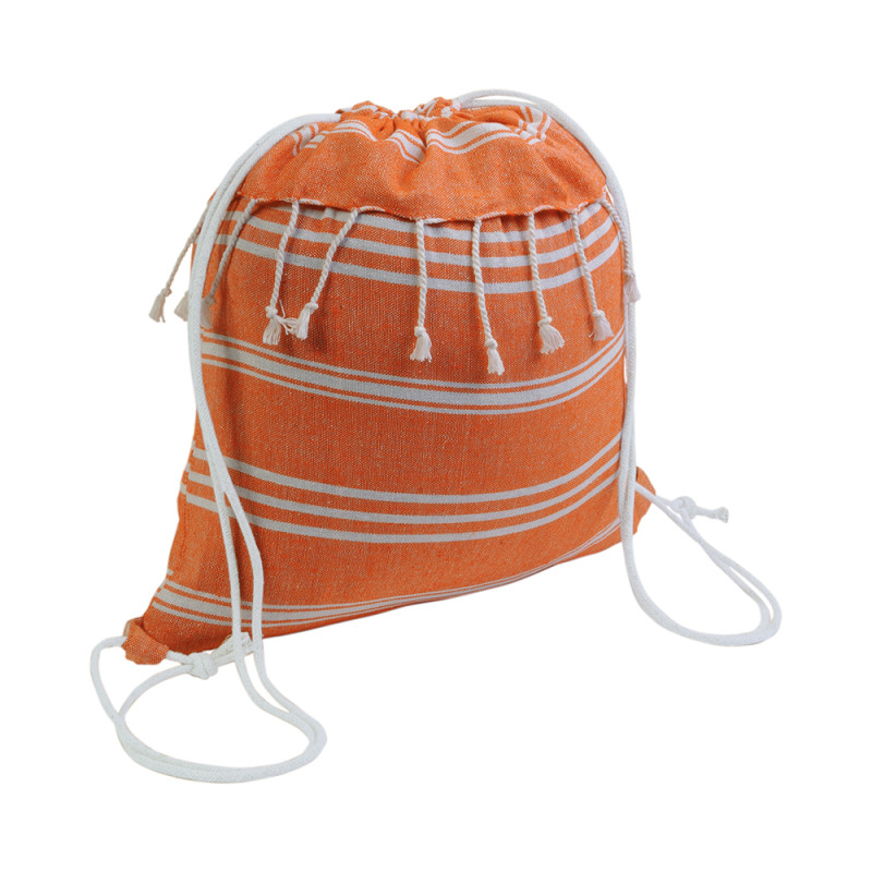 Mochila de algodón con efecto fouta