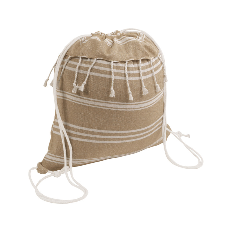 Mochila de algodón con efecto fouta