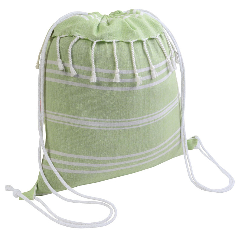 Mochila de algodón con efecto fouta