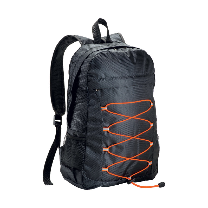 Mochila de poliéster 210D RIPSTOP plegable con 4 bolsillos