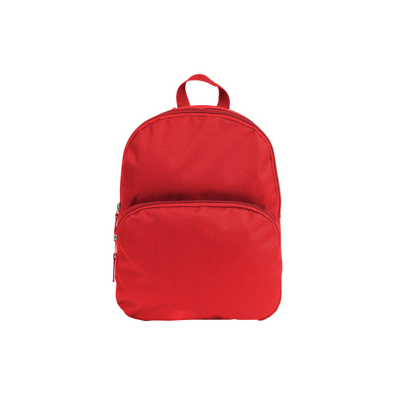 Mochila mini de poliéster 600D con 2 bolsillos. Correas de hombro ajustables