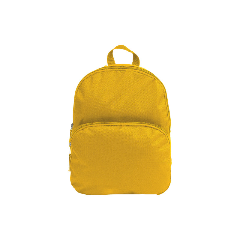 Mochila mini de poliéster 600D con 2 bolsillos. Correas de hombro ajustables