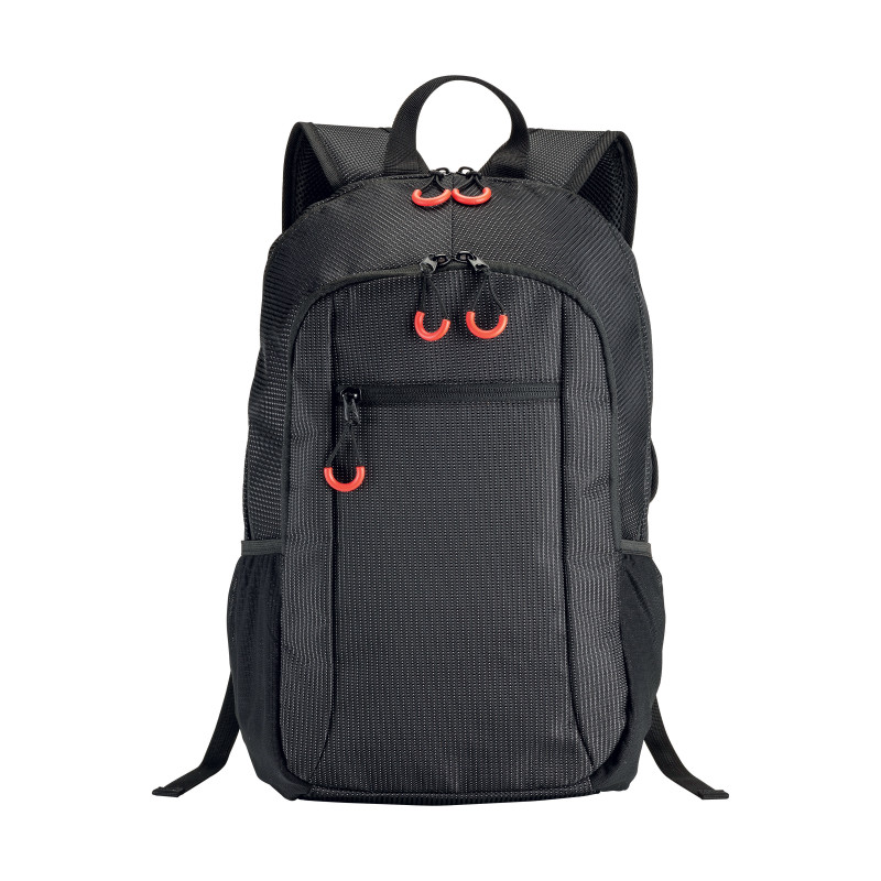 Mochila portátil de nylon Dobby con 3 bolsillos