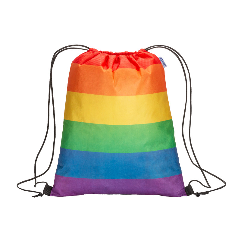 Mochila Rainbow en R-PET 70 gr/m2 con cierre de cordón