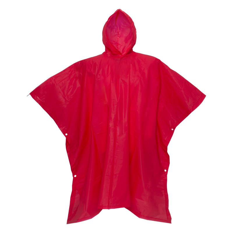 Poncho impermeable de PEVA reciclado. Embutido en bolsa de PET reciclado