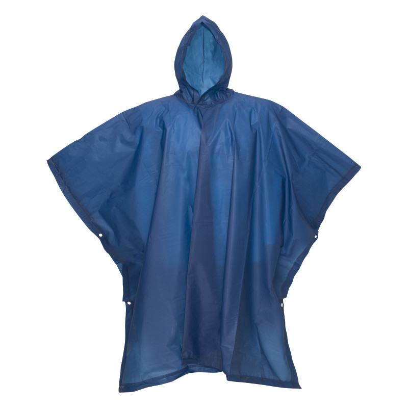 Poncho impermeable de PEVA reciclado. Embutido en bolsa de PET reciclado