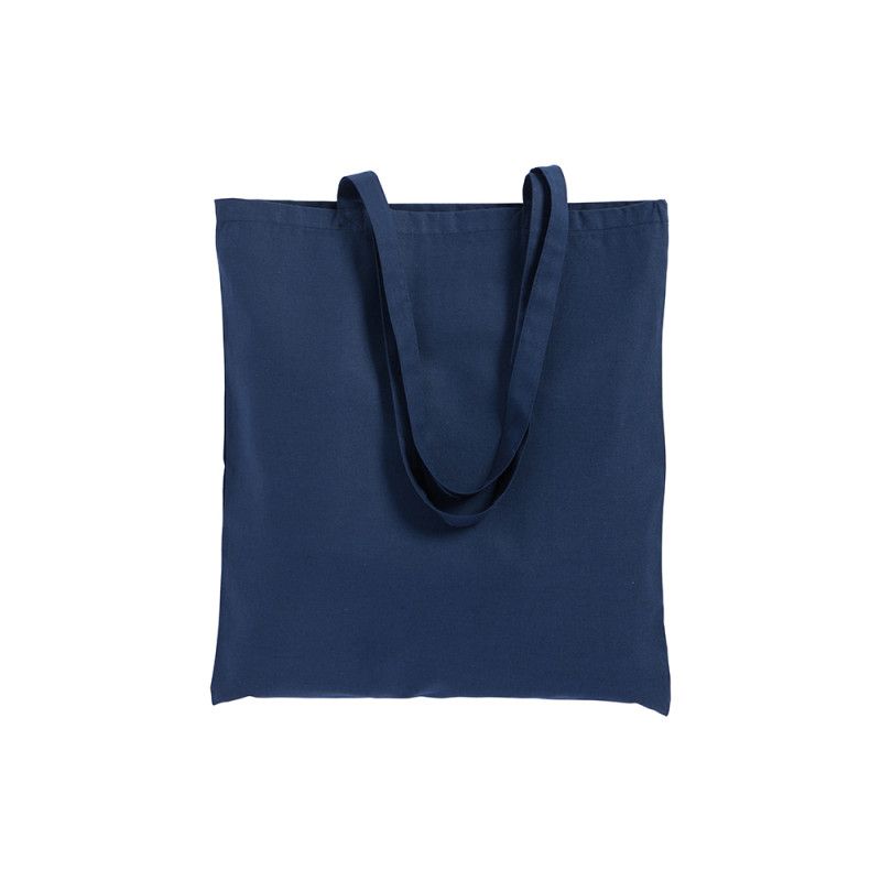 Bolsa shopper de color liso en algodón reciclado de 140 g/m2. Certificado GRS